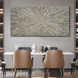 Light in the box handgemaakte olieverfschilderij canvas wanddecoratie moderne abstracte textuur gouden gloed woonkamer bank achtergrond voor huisdecoratie opgerold frameloos ongerekt schilderij