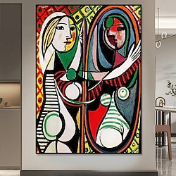 Light in the box pablo picasso olieverfschilderij handgemaakt pablo picasso vrouwen abstract canvas kunst olieverfschilderij voor woonkamer slaapkamer woondecoratie wandkunst pablo picasso stijl schilderij