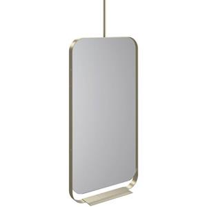 Thebalux Contour spiegel 50x70x15.2cm ovaal met planchet en telescoopstang goud mat 4CT50M