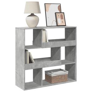 vidaXL Boekenkast 100x33x94,5 cm bewerkt hout betongrijs