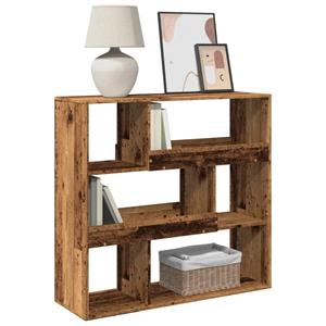 vidaXL Boekenkast / kamerscherm 100x33x94,5 cm oud houtkleurig