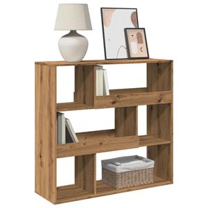 vidaXL Boekenkast 100x33x94,5 cm bewerkt hout artisanaal eikenkleurig