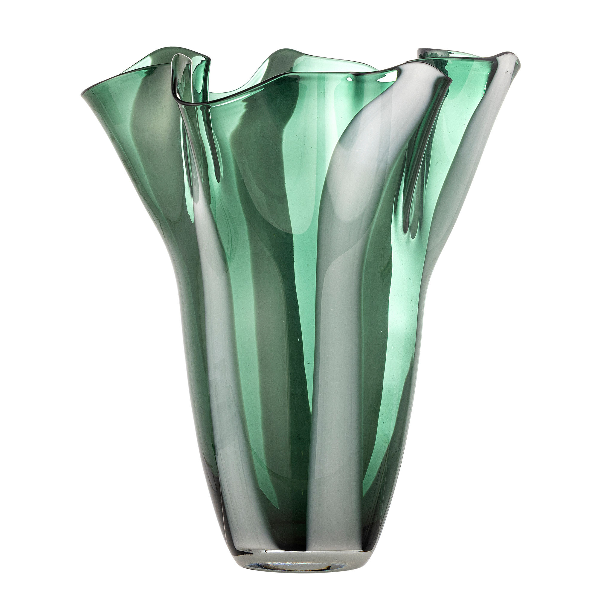 Bloomingville-collectie Lettice vaas groen glas