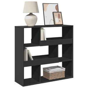 vidaXL Boekenkast 100x33x94,5 cm bewerkt hout zwart