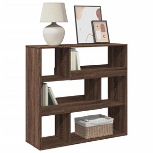 vidaXL Boekenkast 100x33x94,5 cm bewerkt hout bruin eikenkleurig