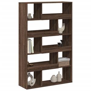 vidaXL Boekenkast 100x33x156,5 cm bewerkt hout bruin eikenkleurig