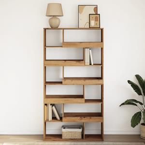 vidaXL Boekenkast 100x33x187,5 cm bewerkt hout artisanaal eikenkleurig