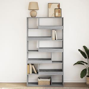 vidaXL Boekenkast 100x33x187,5 cm bewerkt hout grijs sonoma eikenkleur