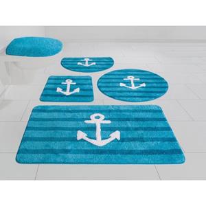 My home Badmat Anker Badmat, zachte touch, design met anker & strepen, maritiem