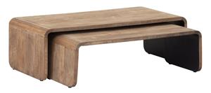 DTP Home Salontafel Evo Teakhout, Set van 2 stuks - Bruin