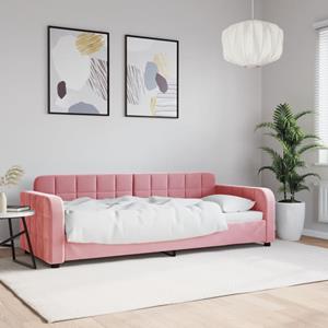 VidaXL Slaapbank 80x200 cm fluweel roze