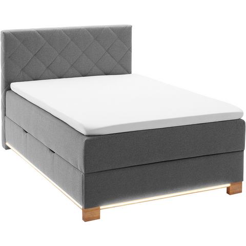 Meise.möbel Boxspring Messina met bedkist, ledverlichting en topmatras