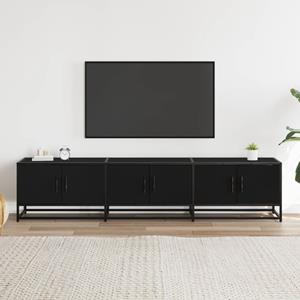 vidaXL Tv-meubel 180x35x41 cm bewerkt hout zwart