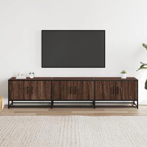 vidaXL Tv-meubel 180x35x41 cm bewerkt hout bruin eikenkleurig