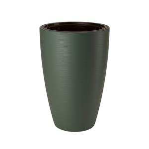 Form Plastic Plantenpot/bloempot Gobi - kunststof - groen - D40 x H58 cm - met binnenpot -