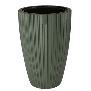 Form Plastic Plantenpot/bloempot Mika - kunststof - groen - D40 x H58 cm - met binnenpot -