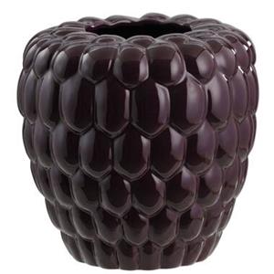 Leen Bakker Vaas Fruit - paars - keramiek - 25xØ25 cm