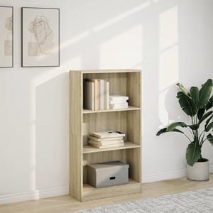 vidaXL Boekenkast 60x24x109 cm bewerkt hout sonoma eikenkleurig