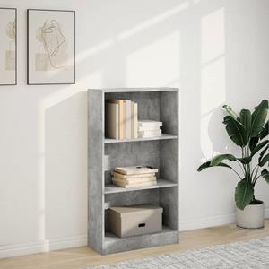 vidaXL Boekenkast 60x24x109 cm bewerkt hout betongrijs