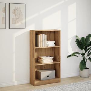 vidaXL Boekenkast 60x24x109 cm bewerkt hout artisanaal eikenkleurig