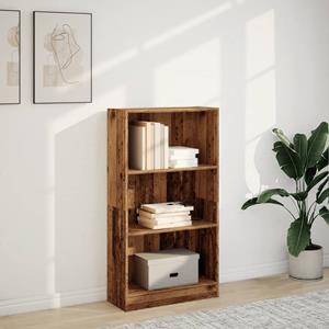 vidaXL Boekenkast 60x24x109 cm bewerkt hout oud houtkleurig