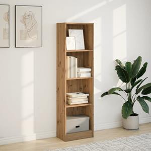 vidaXL Boekenkast 40x24x143 cm bewerkt hout artisanaal eikenkleurig