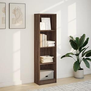 vidaXL Boekenkast 40x24x143 cm bewerkt hout bruin eikenkleurig