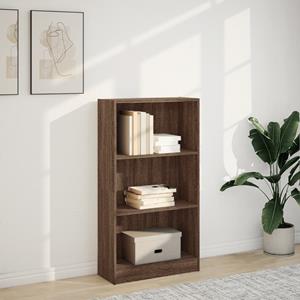 vidaXL Boekenkast 60x24x109 cm bewerkt hout bruin eikenkleurig