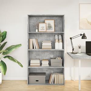 vidaXL Boekenkast 80x30x152 cm bewerkt hout betongrijs