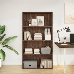 vidaXL Boekenkast 80x30x152 cm bewerkt hout bruin eikenkleurig