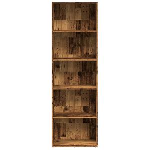 vidaXL Boekenkast 60x30x189 cm bewerkt hout oud houtkleurig