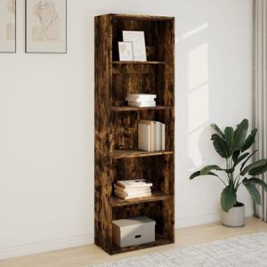 vidaXL Boekenkast 60x30x189 cm bewerkt hout gerookt eikenkleurig