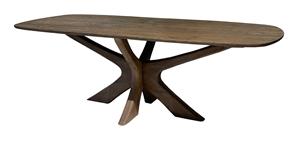 Brix Deens Ovale Eettafel Montreaux Mangohout, 250 x 110cm - Bruin