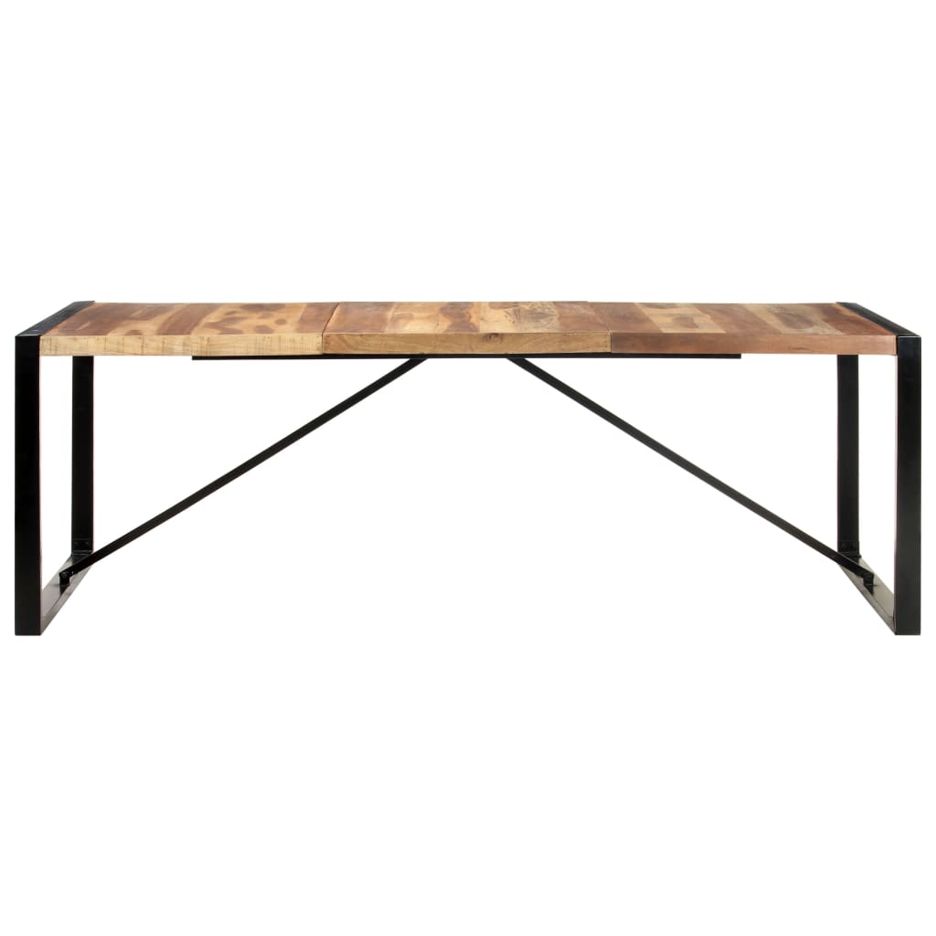 vidaXL Eettafel 220x100x75 cm massief hout