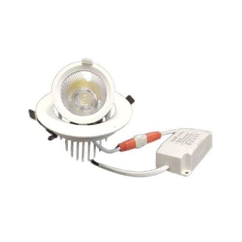 SILAMP Ronde Led Verstelbare Inbouwspot Wit 10w Zwart Inbouw 900 Lumen 60°