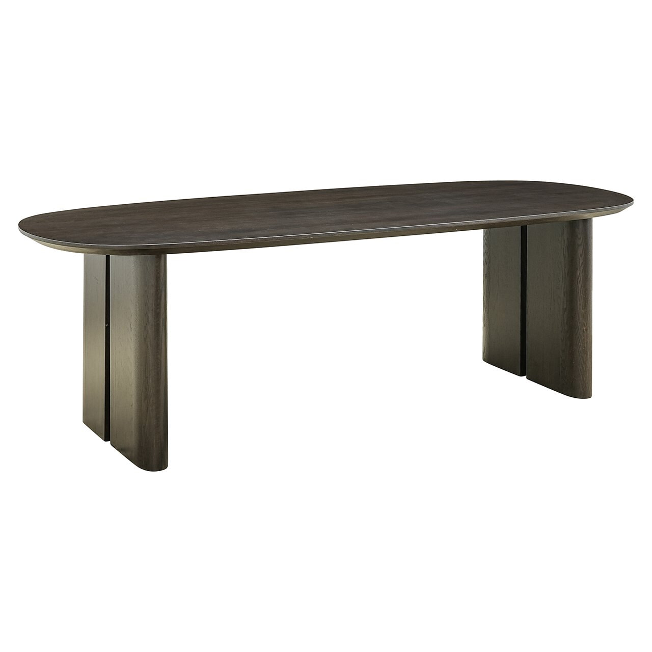 Richmond Interiors Richmond Ovale Eettafel Durban Met verstelbare poten, Eiken, 220 x 95cm - Bruin