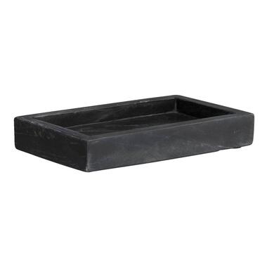 Leen Bakker Tray Ivy - zwart marmer - 20x12 cm