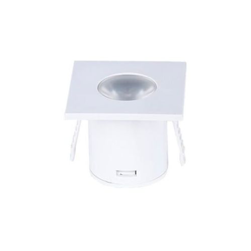 SILAMP Led Inbouwspot 1w 90° Vierkant Wit Warm Wit 2300k 3500k