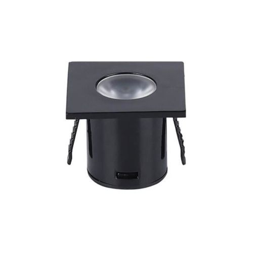 SILAMP Led Inbouwspot 1w 90° Vierkant Zwart Warm Wit 2300k 3500k