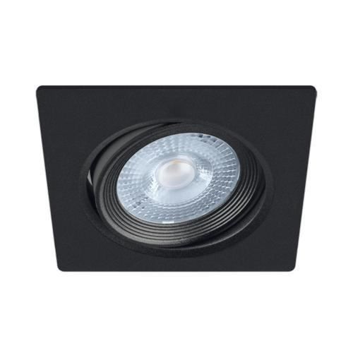 SILAMP Verstelbare Ledinbouwspot 5w Vierkant Zwart Smd Neutraal Wit 4000k 5500k