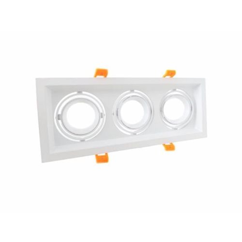 NO BRAND Silamp Drievoudige Spotlight Gu10 Led Inbouwspot Steun - Wit - Gu10 - Volwassen - Klassiek