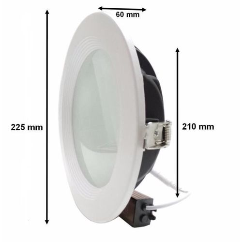 NO BRAND Silamp Opaalwitte Ronde Led-inbouwspot 30w - Warm Wit 2300k - 3500k