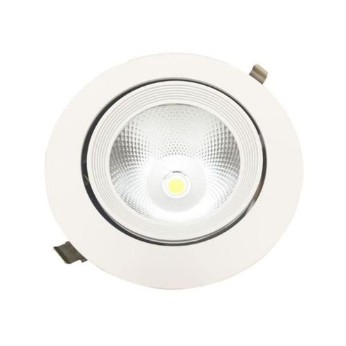 SILAMP Ronde Verstelbare Led Inbouwspot Cob Wit 30w Neutraal Wit 4000k 5500k