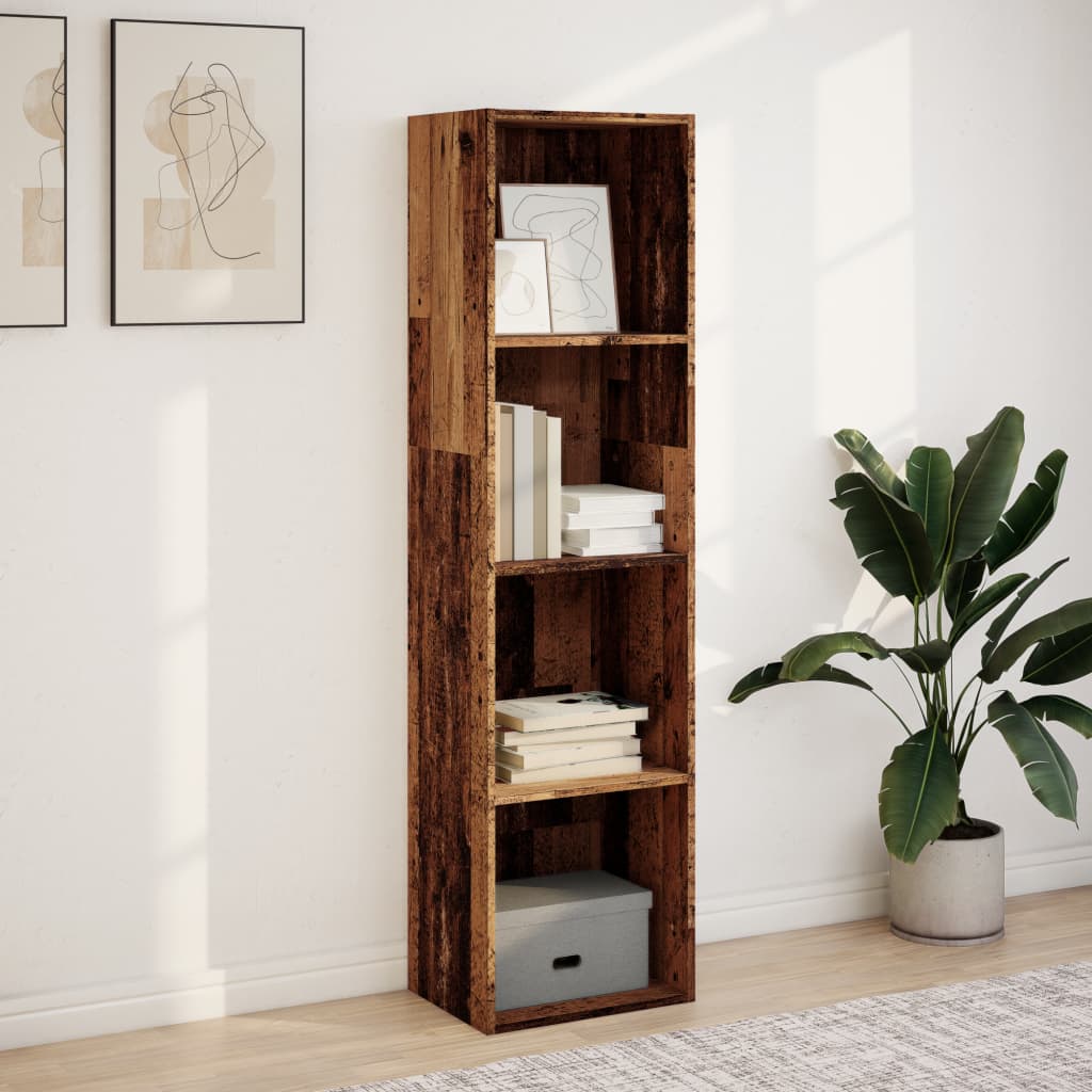 vidaXL Boekenkast 40x30x152 cm bewerkt hout oud houtkleurig