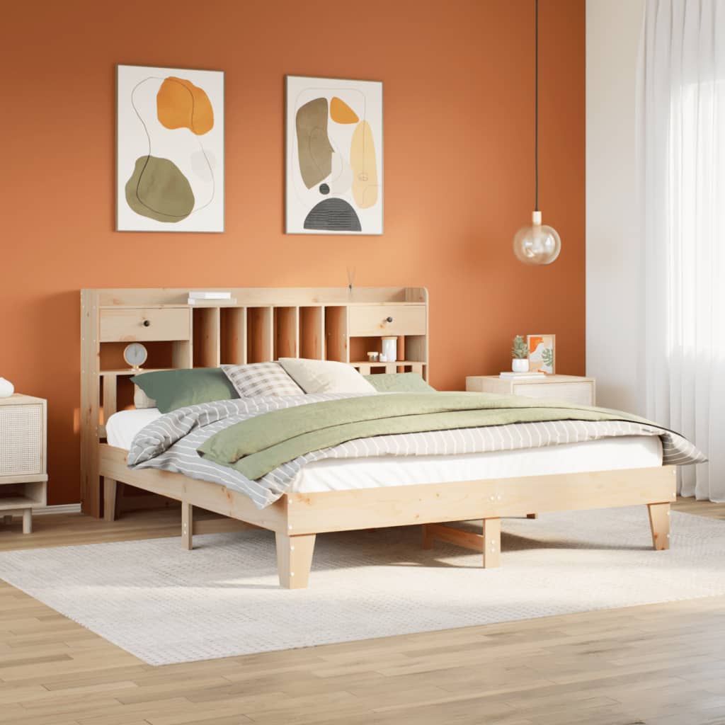 VidaXL Bedframe zonder matras massief grenenhout 180x200 cm