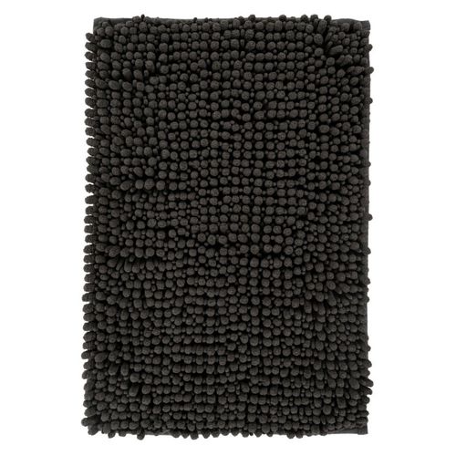 Muratap Badmat - Fluffy Badmat - Antraciet - 40x60 Cm - Hoogpolig - Badkamer Tapijt