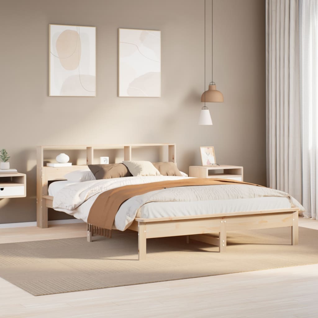 VidaXL Bedframe zonder matras massief grenenhout 140x200 cm