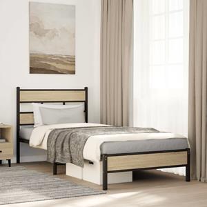 VidaXL Bedframe zonder matras hout sonoma eikenkleurig 80x200 cm