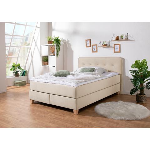 Home affaire Boxspring Fargo in extra lang 220 cm, met topmatras, 3 uitvoeringen, 4, breedten