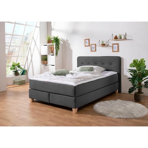 Home affaire Boxspring Fargo in extra lang 220 cm, met topmatras, 3 uitvoeringen, 4, breedten